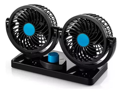VENTILADOR PARA AUTO DOBLE