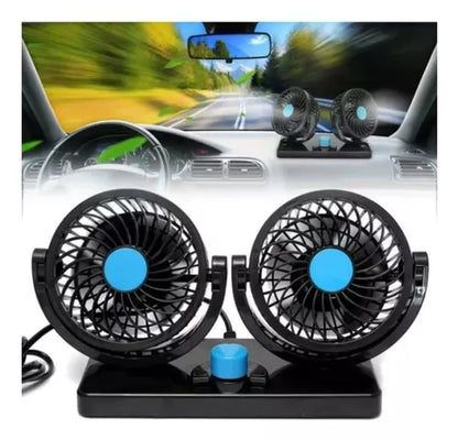 VENTILADOR PARA AUTO DOBLE