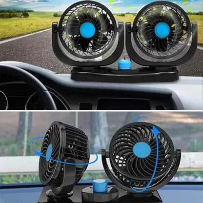 VENTILADOR PARA AUTO DOBLE