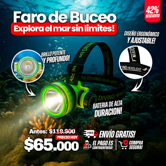 Linterna Faro de Buceo